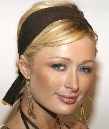 Paris Hilton Headband Scarf Fall Hair Salon Buzz Stay Gorgeous