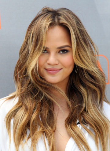 Chrissy Teigen Beach Waves